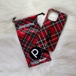 Loopy Red Tartan Plaid Case iPhone 14 Pro Max
